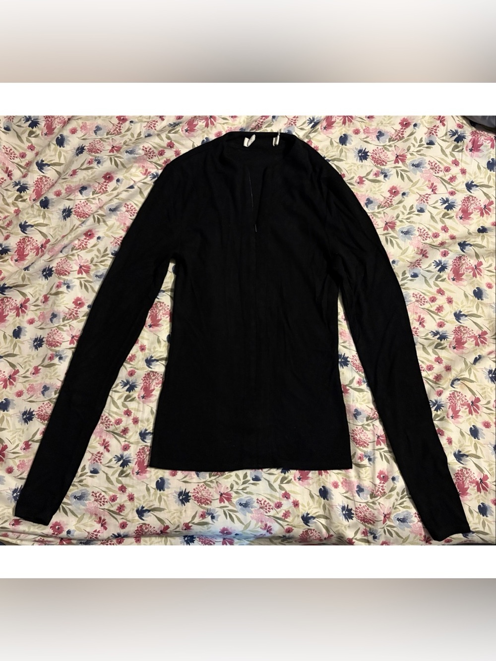 Joah Brown Black Invisible Zip Long Sleeve